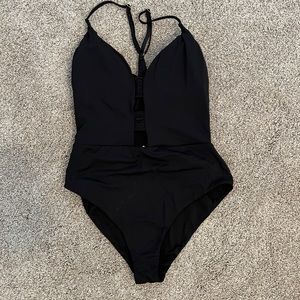 Ambrielle Black One Piece Swimsuit